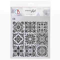 Texture Stencil 8"x8" Tiles Palette-1