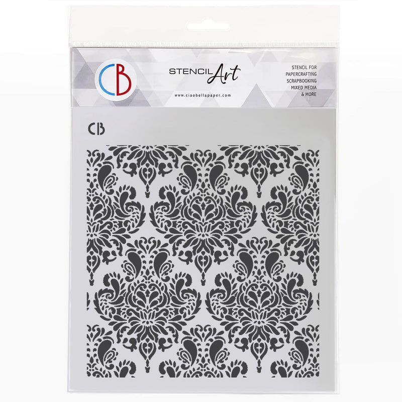 Texture Stencil 8"x8" French Elegance-1