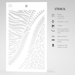 Texture Stencil 5"x8" Double Zip-5