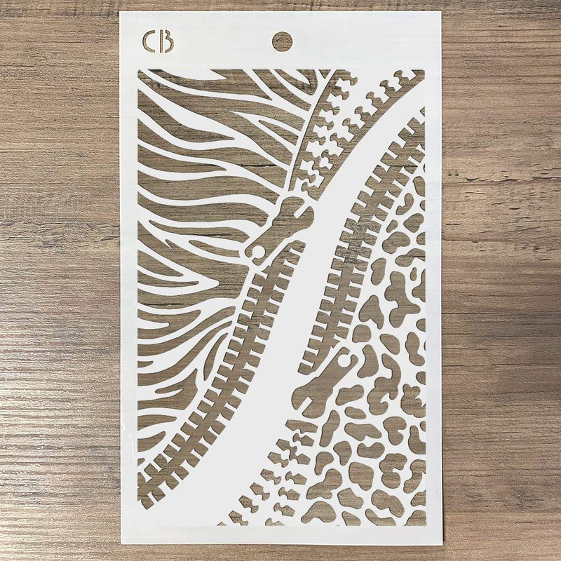 Texture Stencil 5"x8" Double Zip-3