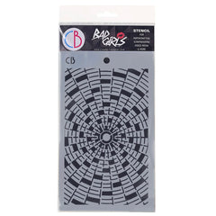 Ciao Bella Texture Stencil 5"x8" Concentric-1