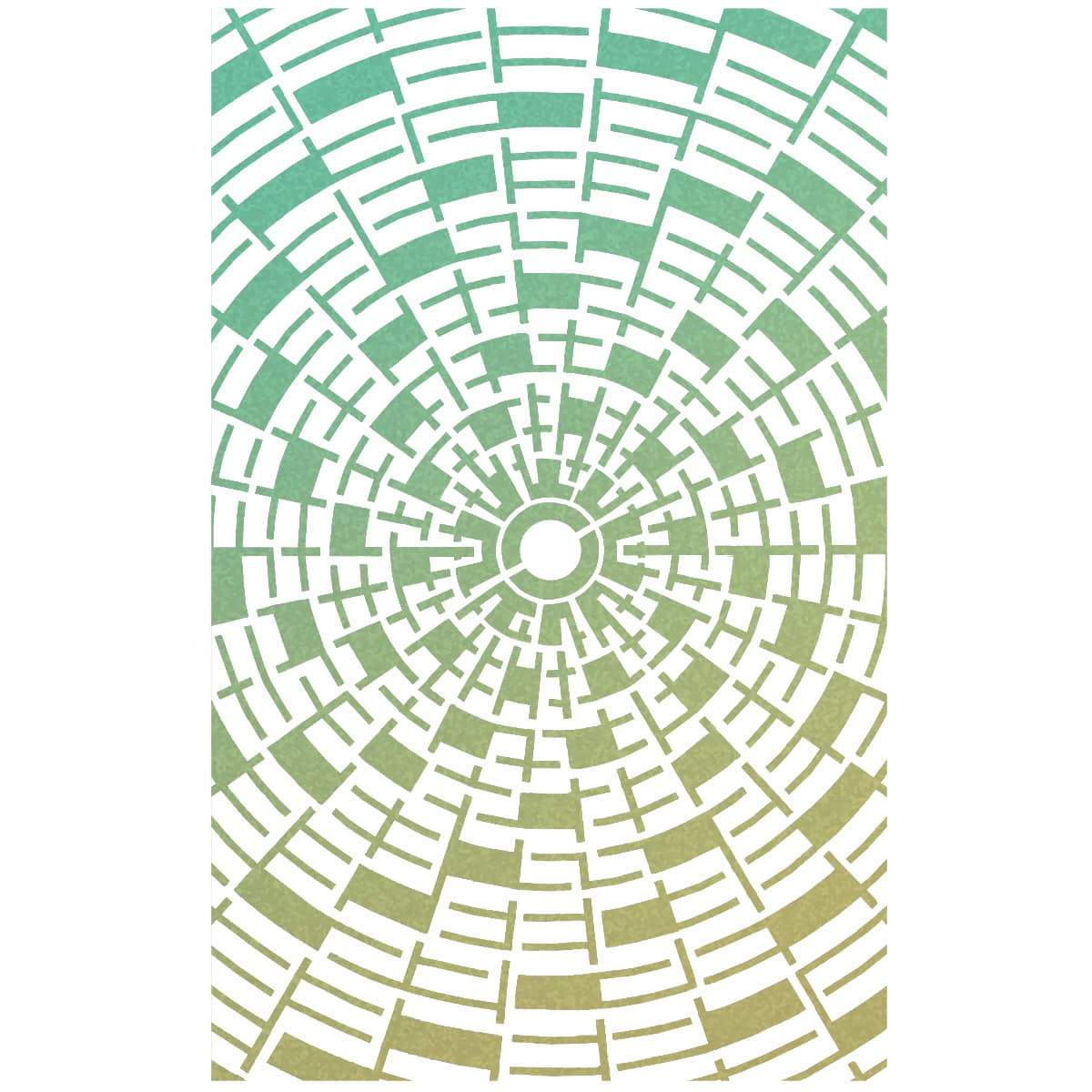 Ciao Bella Texture Stencil 5"x8" Concentric-2