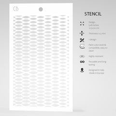 Texture Stencil 5"x8" Metal Net-5