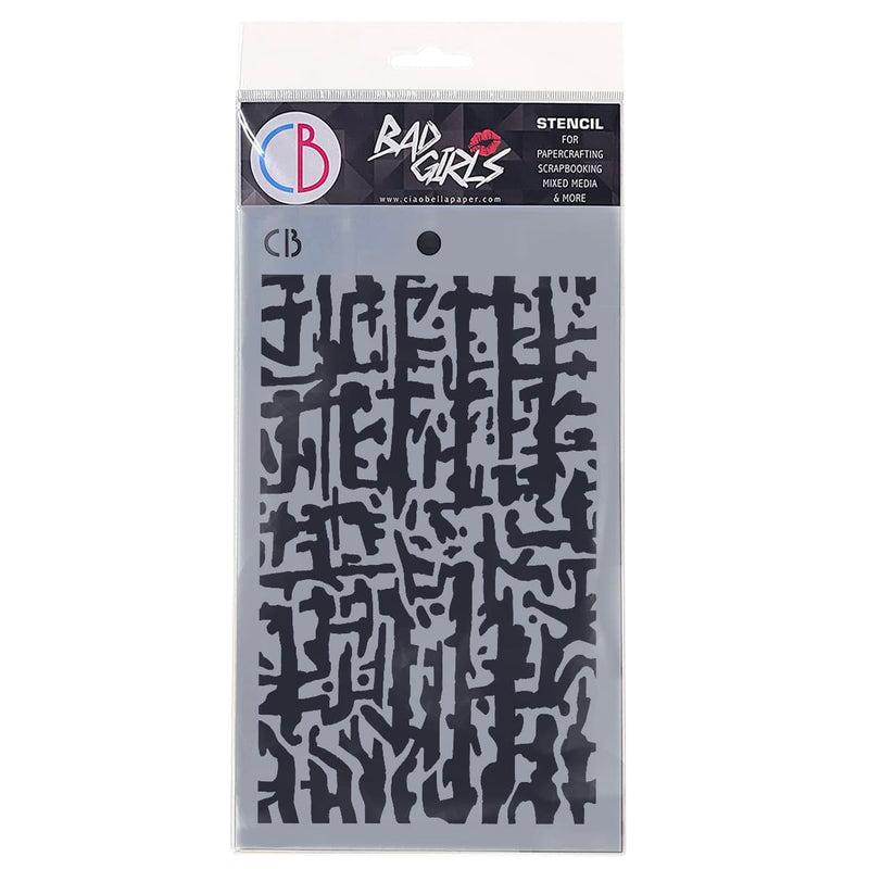 Texture Stencil 5"x8" Abstract Lines-1
