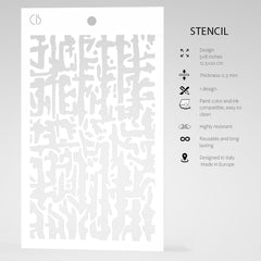 Texture Stencil 5"x8" Abstract Lines-5