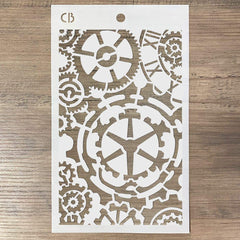Texture Stencil 5"x8" Gears-3