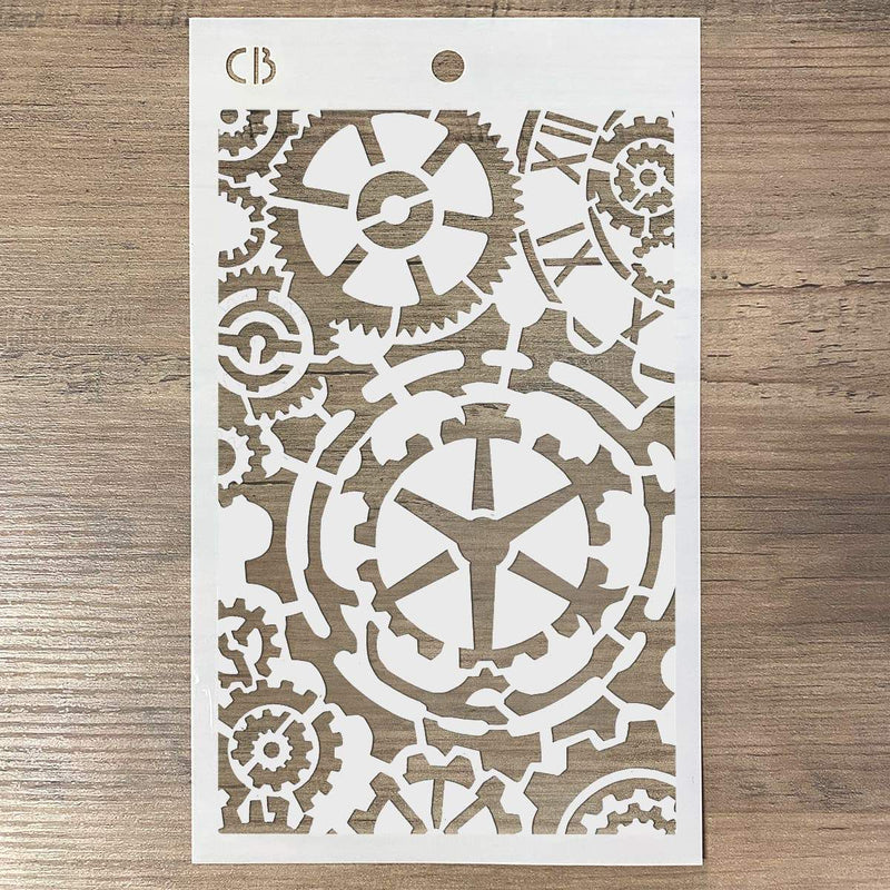 Texture Stencil 5"x8" Gears-3