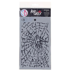 Texture Stencil 5"x8" Spider Net-1