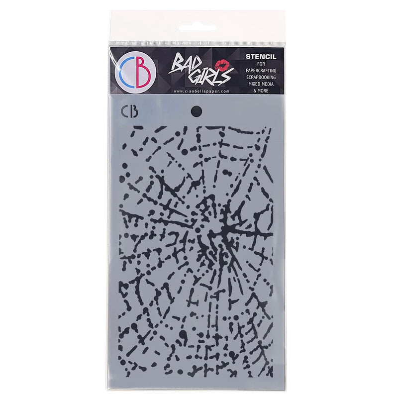 Texture Stencil 5"x8" Spider Net-1