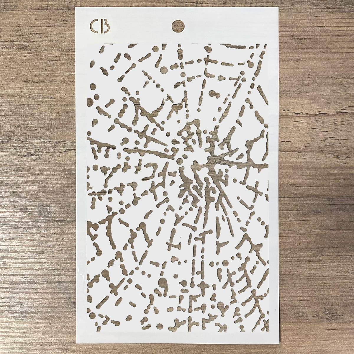 Texture Stencil 5"x8" Spider Net-3
