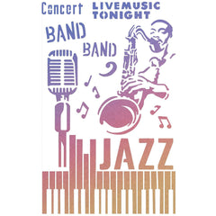 Texture Stencil 5"x8" Jazz-2