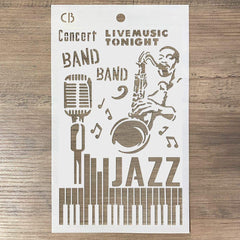 Texture Stencil 5"x8" Jazz-3