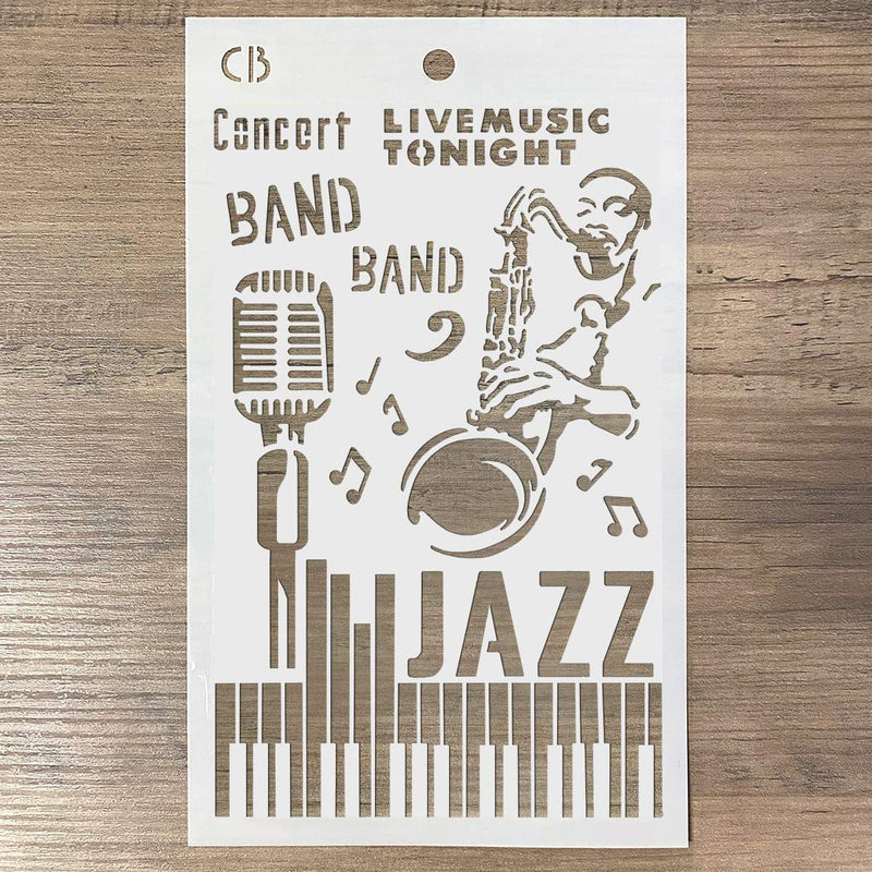 Texture Stencil 5"x8" Jazz-3