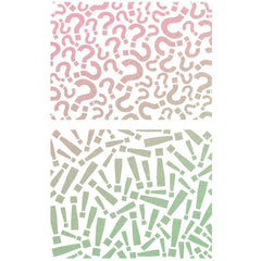 Texture Stencil 5"x8" Question Mark-2