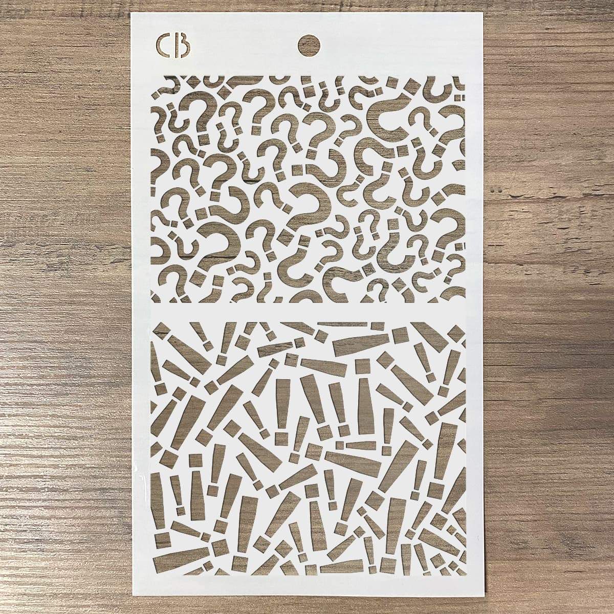 Texture Stencil 5"x8" Question Mark-3