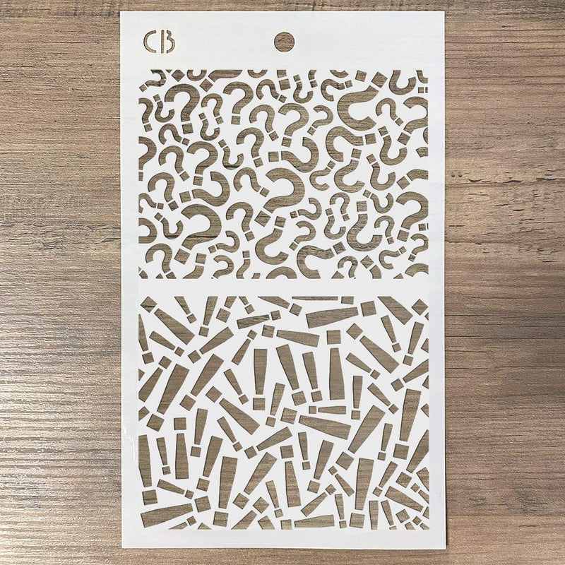Texture Stencil 5"x8" Question Mark-3