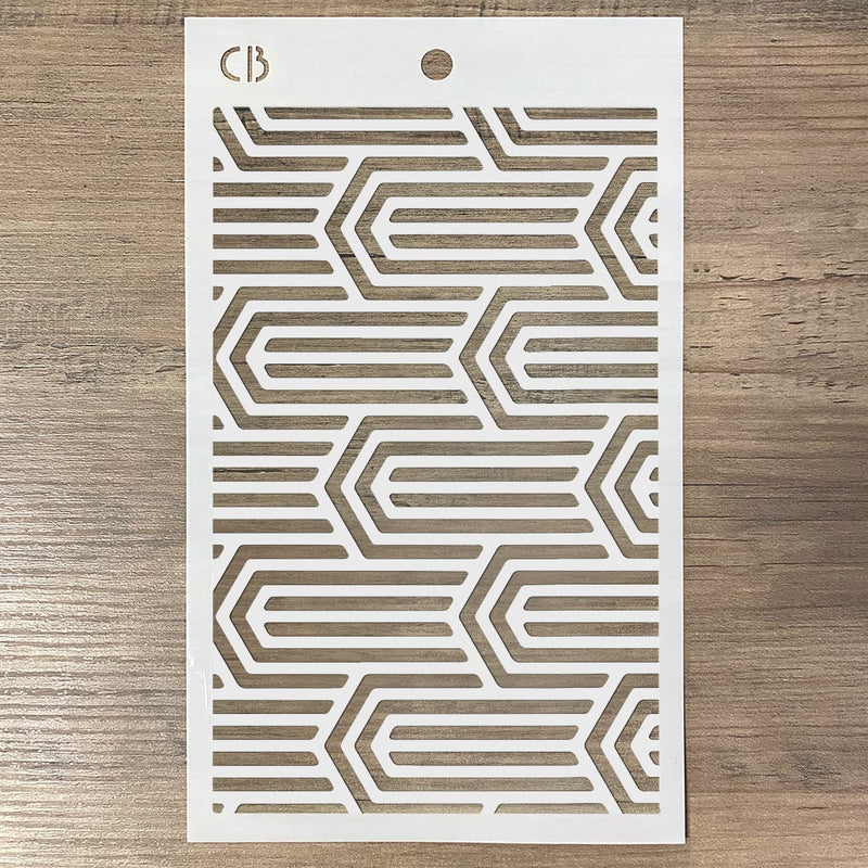 Ciao Bella Texture Stencil 5"x8" Paper Clips-2