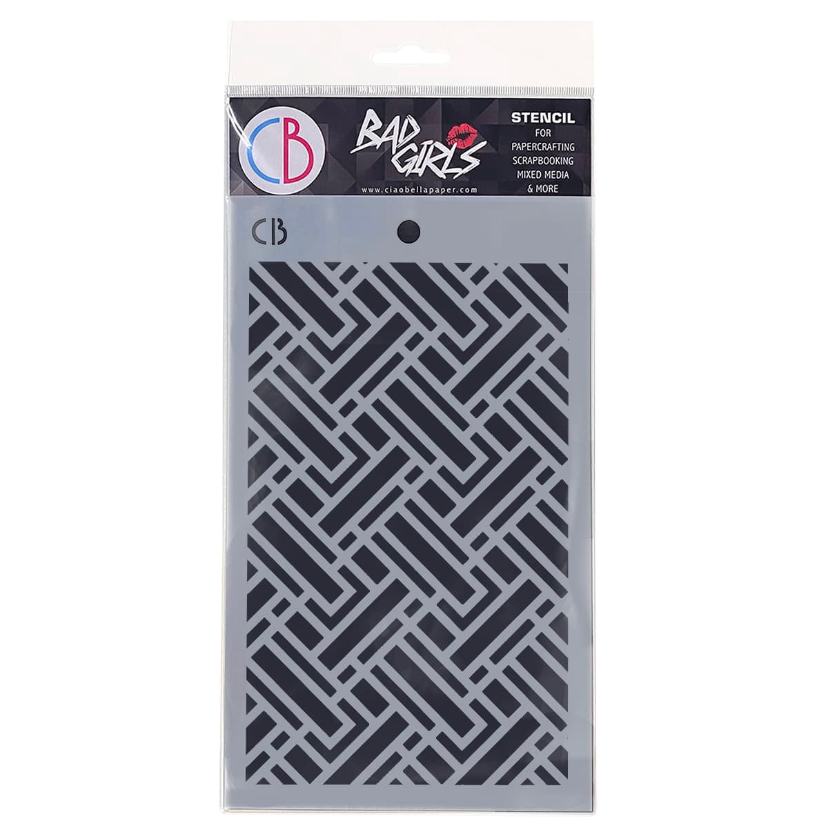 Ciao Bella Texture Stencil 5"x8" Labyrinth-1