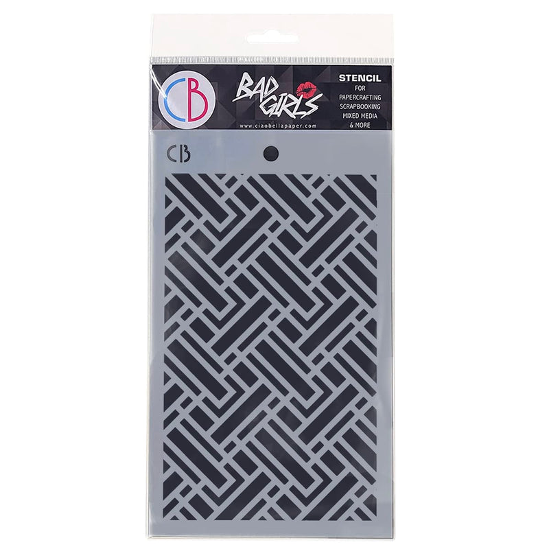 Ciao Bella Texture Stencil 5"x8" Labyrinth-1