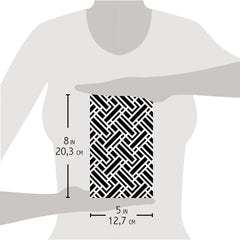 Ciao Bella Texture Stencil 5"x8" Labyrinth-4
