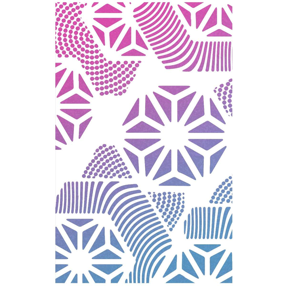Ciao Bella Texture Stencil 5"x8" Hexagon-3