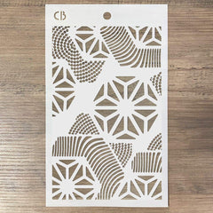 Ciao Bella Texture Stencil 5"x8" Hexagon-2