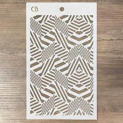 Ciao Bella Texture Stencil 5"x8" Angles-2