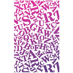Ciao Bella Texture Stencil 5"x8" Newspaper Font-3