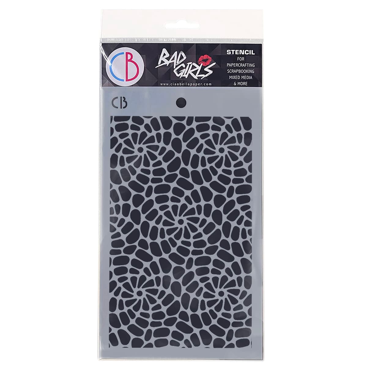 Ciao Bella Texture Stencil 5"x8" Spiral Helix-1