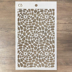 Ciao Bella Texture Stencil 5"x8" Spiral Helix-2