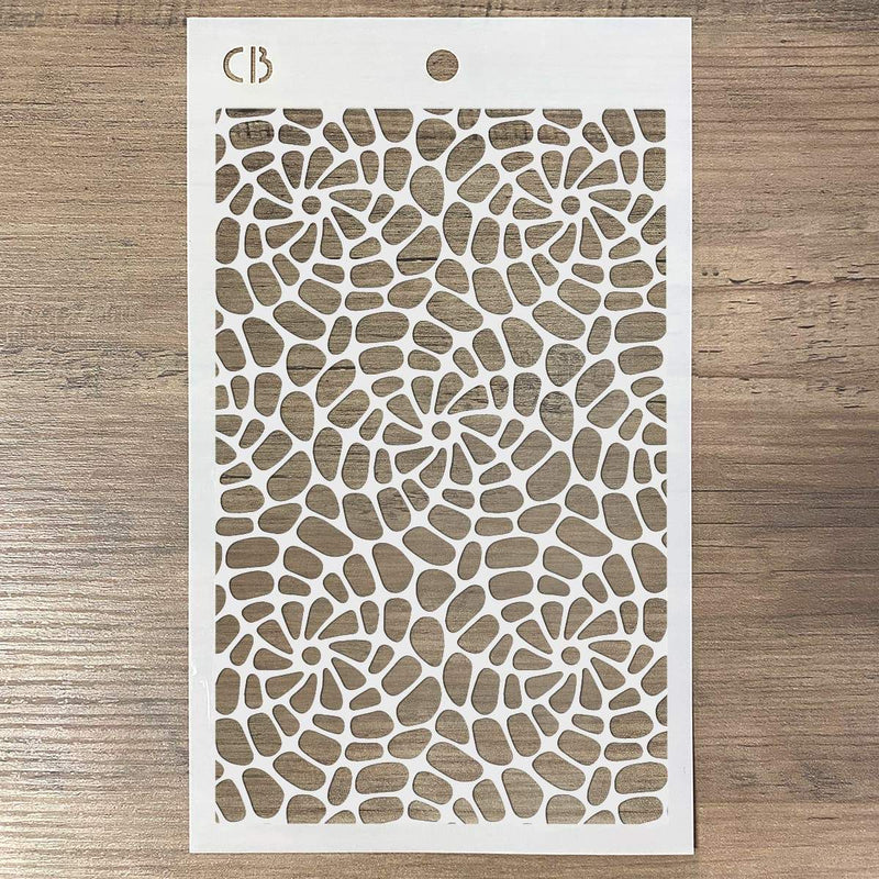 Ciao Bella Texture Stencil 5"x8" Spiral Helix-2