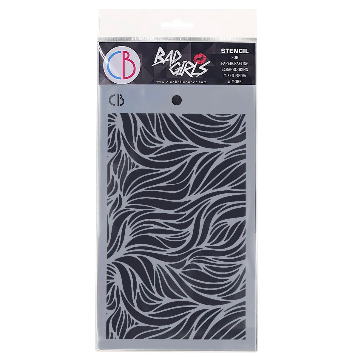 Ciao Bella Texture Stencil 5"x8" Waves-1