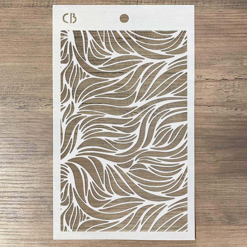 Ciao Bella Texture Stencil 5"x8" Waves-2