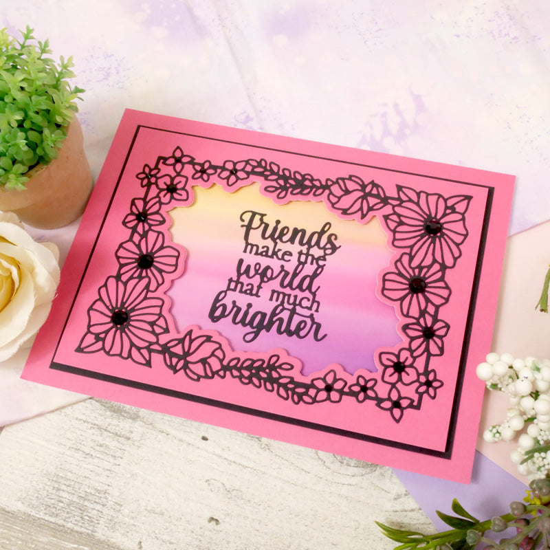 Moonstone Dies - Framed with Garden Flowers-2