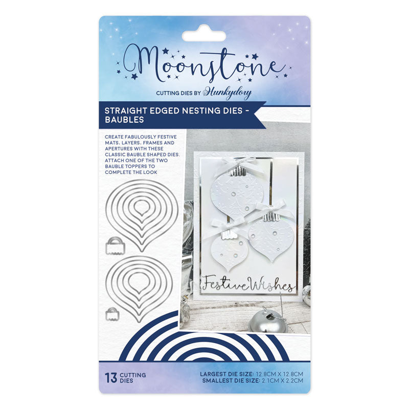 Moonstone Dies - Straight Edged Nesting Dies - Baubles-1