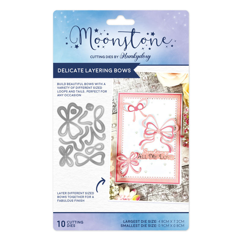 Moonstone Dies - Delicate Layering Bows-1
