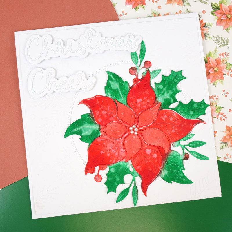Moonstone Dies - Poinsettia & Foliage-9