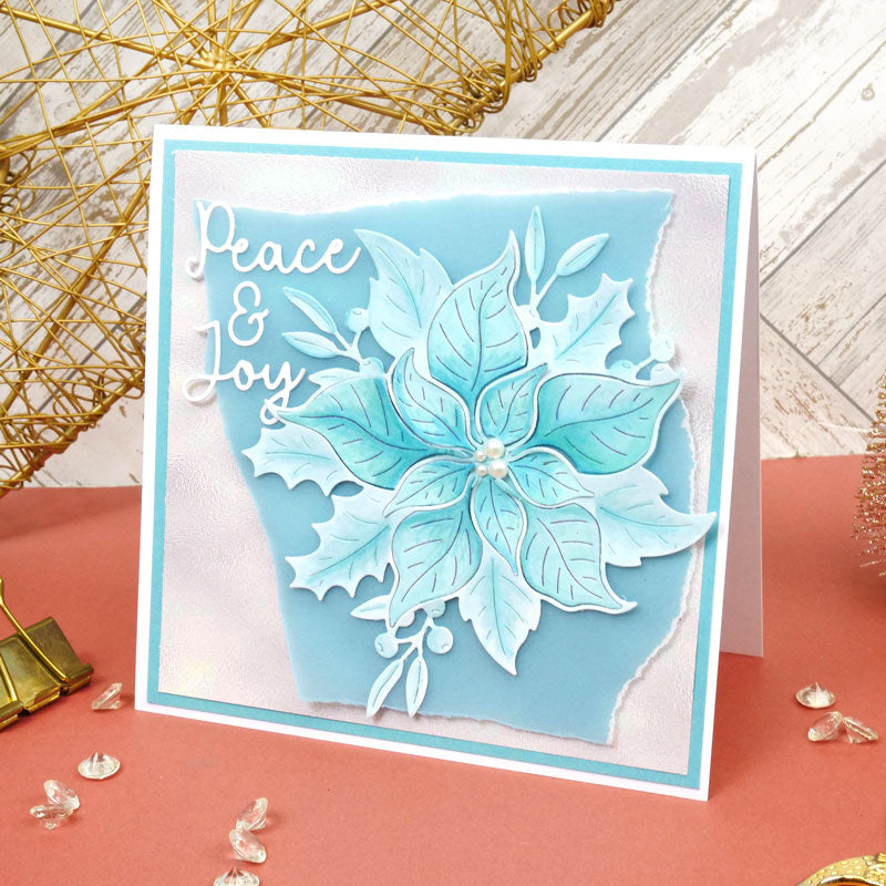 Moonstone Dies - Poinsettia & Foliage-3