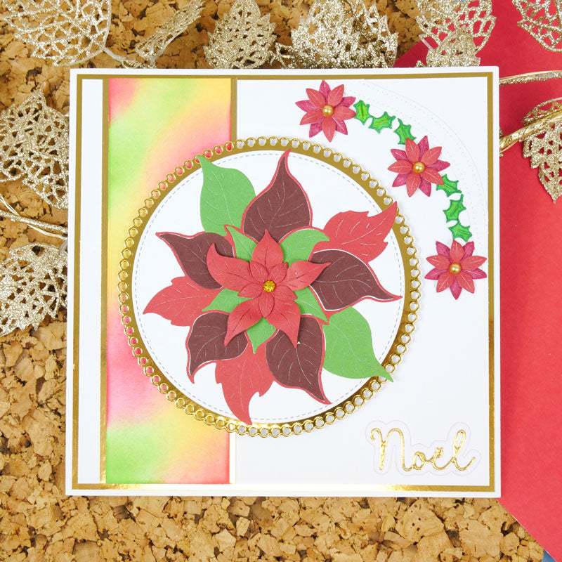 Moonstone Dies - Poinsettia & Foliage-5