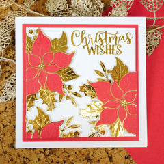 Moonstone Dies - Poinsettia & Foliage-2