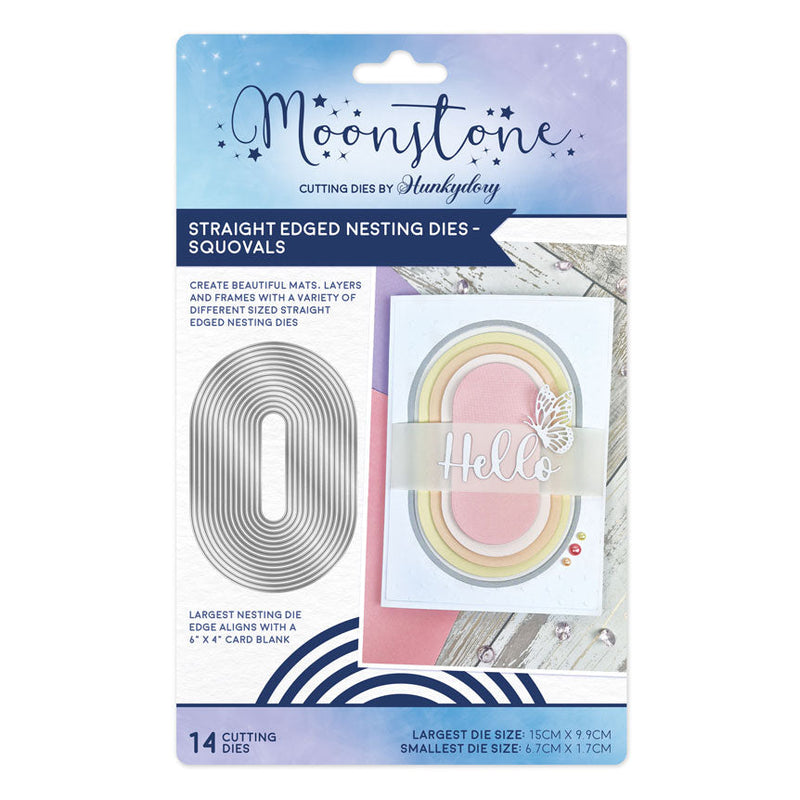 Moonstone Dies - Straight Edged Nesting Dies - Squovals-1