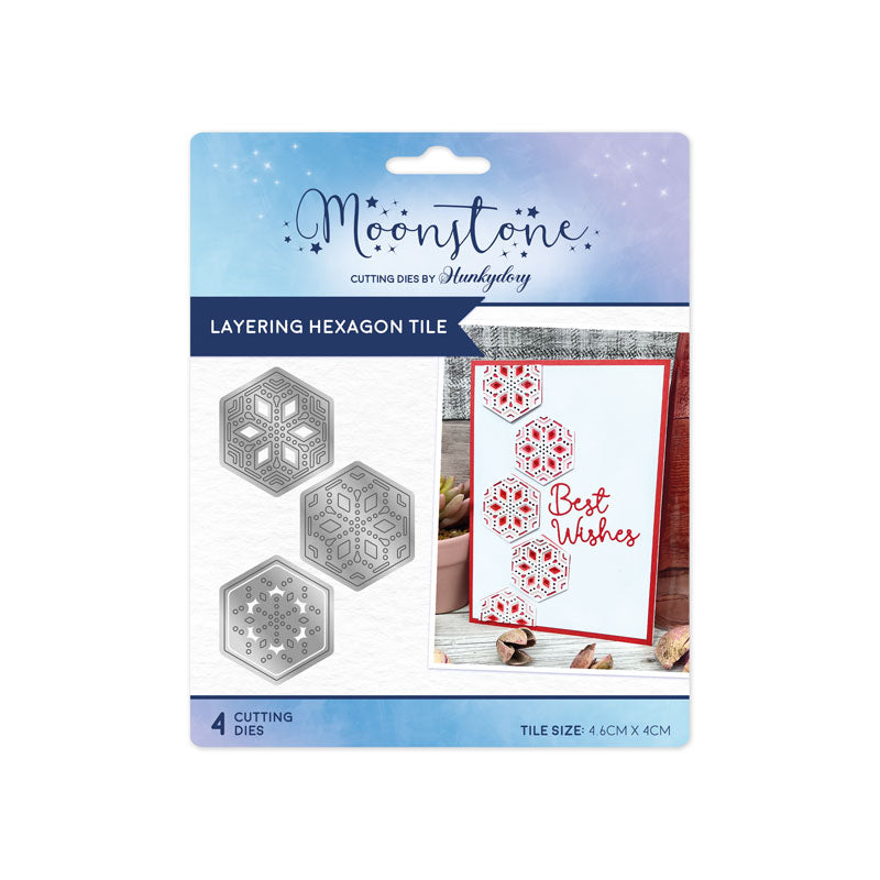 Moonstone Dies - Layering Hexagon Tile-1