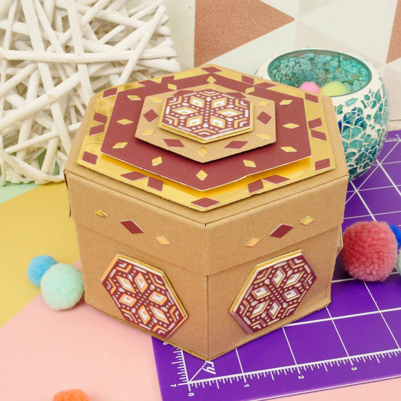 Moonstone Dies - Layering Hexagon Tile-5