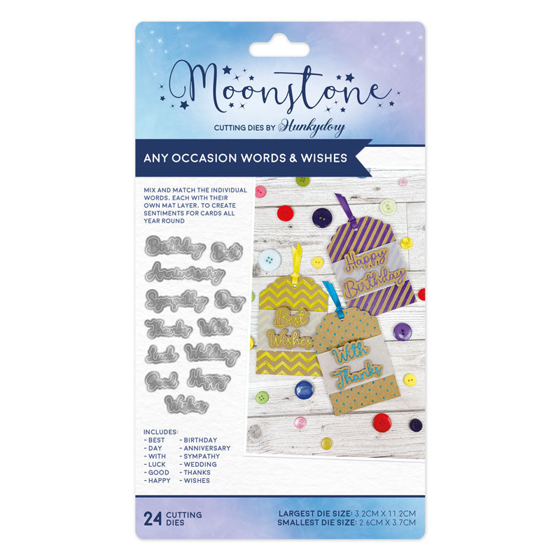 Moonstone Dies - Any Occasions Words & Wishes-1