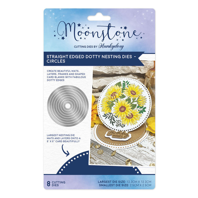 Moonstone Dies - Straight Edged Dotty Nesting Dies - Circles-1