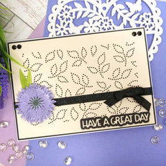 Moonstone Dies - Pierced Leaves Background Panel-5