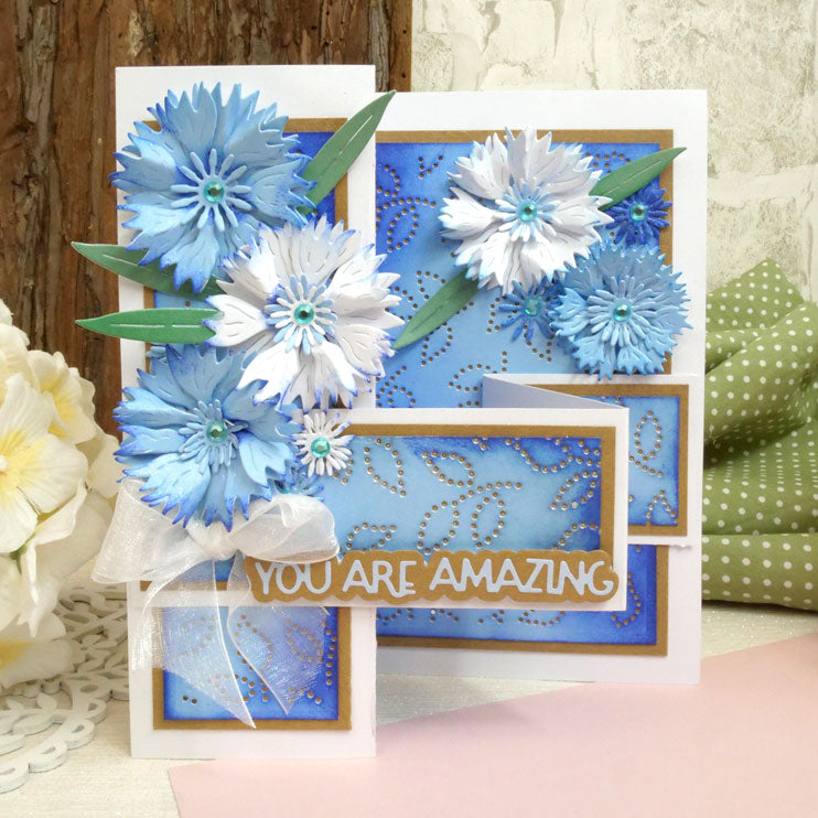 Moonstone Dies - Pierced Leaves Background Panel-6