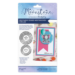 Moonstone Dies - Sentiment Edged Nesting Dies - Circles-1