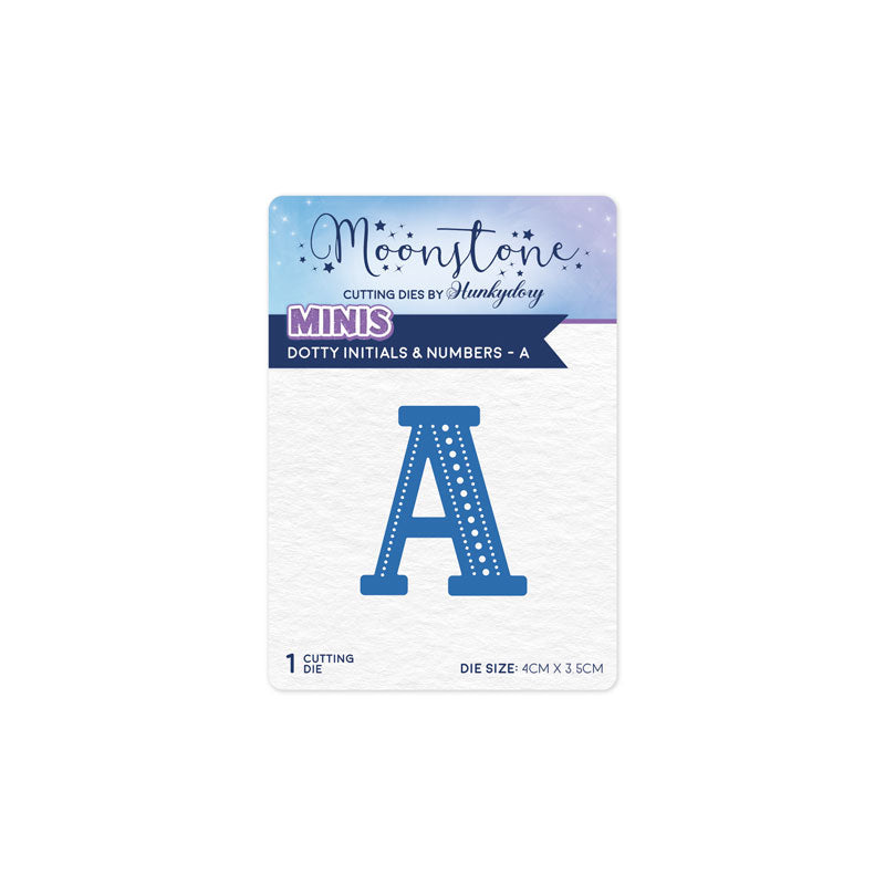 Moonstone Dies - Dotty Initials & Numbers - A-1