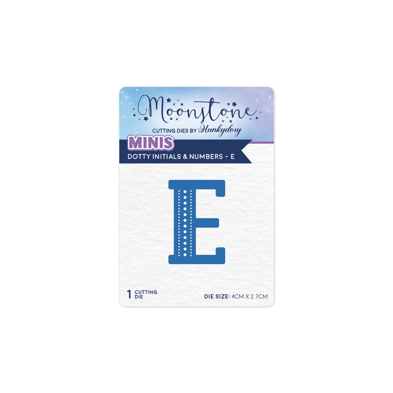 Moonstone Dies - Dotty Initials & Numbers - E-1
